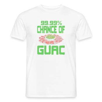 Guac Dieu Drôle Avocat Dip Mème Humour - T-shirt homme - blanc - Devant - AI Model Male 178 dark (178cm)