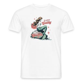  A Little Salty A Little Sweet Mermaid Retro - Männer T-Shirt - Weiß - Vorne - AI Model Male 178 dark (178cm)