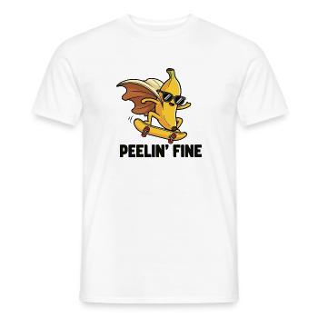 Schlittschuh Banane - Männer T-Shirt - Weiß - Vorne - AI Model Male 178 dark (178cm)