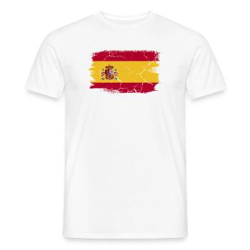 MALAGA - Männer T-Shirt - Weiß - Vorne - AI Model Male 178 dark (178cm)