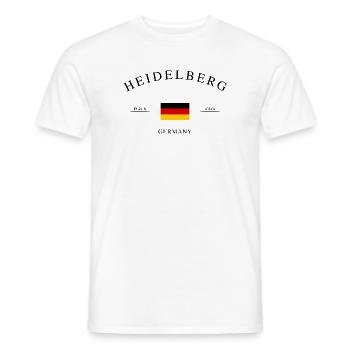 Heidelberg, Allemagne – Souvenir et cadeau de Noël - T-shirt homme - blanc - Devant - AI Model Male 178 dark (178cm)