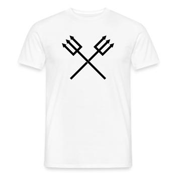 Trident - Men's T-Shirt - white - Front - AI Model Male 178 dark (178cm)