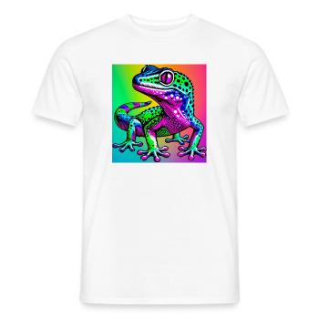 Gecko - Men's T-Shirt - white - Front - AI Model Male 178 dark (178cm)