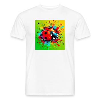 ladybird - Men's T-Shirt - white - Front - AI Model Male 178 dark (178cm)