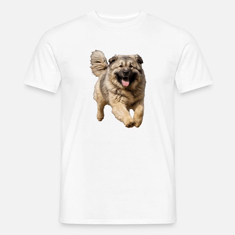 Kaukasischer Owtscharka - Männer T-Shirt - Weiß