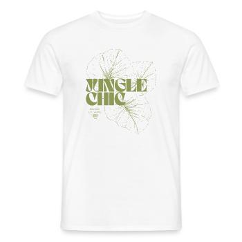 Dschungelblatt-Abenteuer-Design - Männer T-Shirt - Weiß - Vorne - AI Model Male 178 dark (178cm)