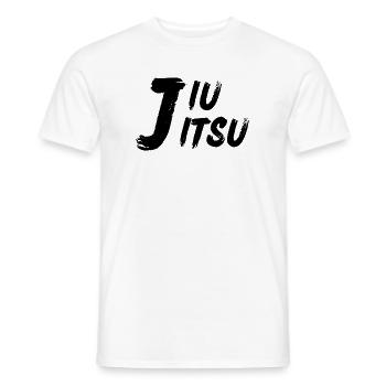 Jiu Jitsu – Minimalistisches Design Schwarz - Männer T-Shirt - Weiß - Vorne - AI Model Male 178 dark (178cm)