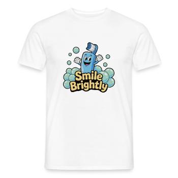 Joyeux bain moussant dessin animé - T-shirt homme - blanc - Devant - AI Model Male 178 dark (178cm)