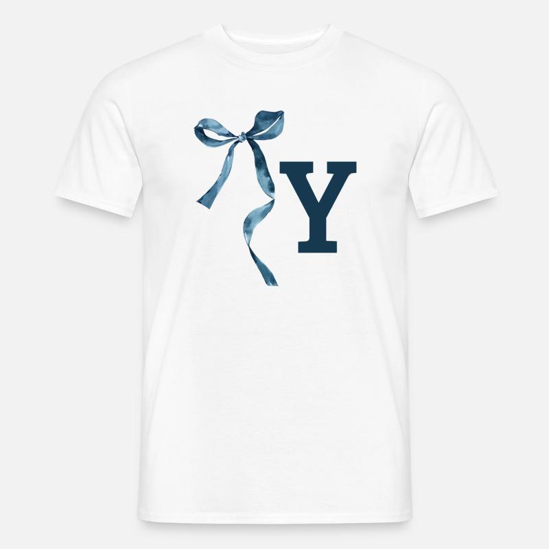 Monogramm und Geschenkidee - Männer T-Shirt - Weiß