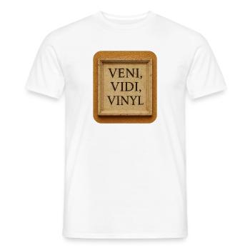 Veni, Vidi, Vinyl - Men's T-Shirt - white - Front - AI Model Male 178 dark (178cm)