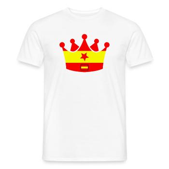 Spanien Krone - Männer T-Shirt - Weiß - Vorne - AI Model Male 178 dark (178cm)