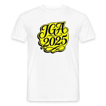 Jga 2025 Enterrement de vie de garçon - T-shirt homme - blanc - Devant - AI Model Male 178 dark (178cm)