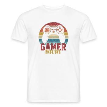 Gamer Mama Lustig - Männer T-Shirt - Weiß - Vorne - AI Model Male 178 dark (178cm)
