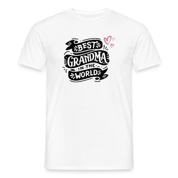 Made with Love – Heart Design Baby & Family - Men's T-Shirt - white - Front - AI Model Male 178 dark (178cm)