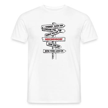 Heringsdorf Baltic Sea Resort Vacances Mer Baltique Île d’Usedom - T-shirt homme - blanc - Devant - AI Model Male 178 dark (178cm)