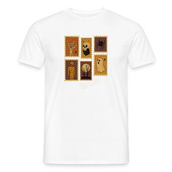 Halloween Spooky Moon und Spukbäume - Männer T-Shirt - Weiß - Vorne - AI Model Male 178 dark (178cm)
