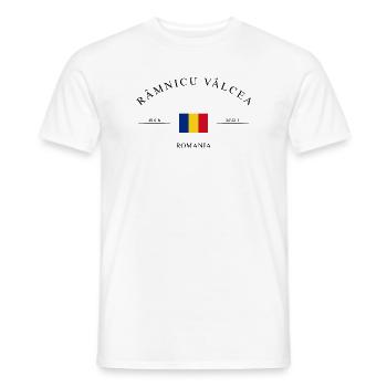 Râmnicu Vâlcea Rumänien – Urlaub Souvenir Geschenk - Männer T-Shirt - Weiß - Vorne - AI Model Male 178 dark (178cm)