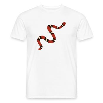 Rostige Königsschlange Illustration - Männer T-Shirt - Weiß - Vorne - AI Model Male 178 dark (178cm)