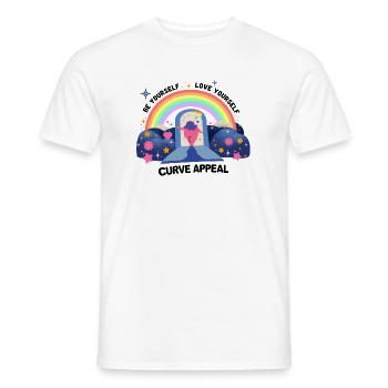 Rainbow Graphics Stolz und Akzeptanz – Liebe - Männer T-Shirt - Weiß - Vorne - AI Model Male 178 dark (178cm)