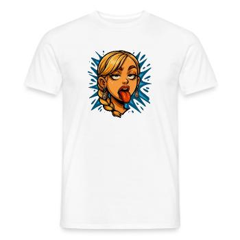 grimace - Men's T-Shirt - white - Front - AI Model Male 178 dark (178cm)