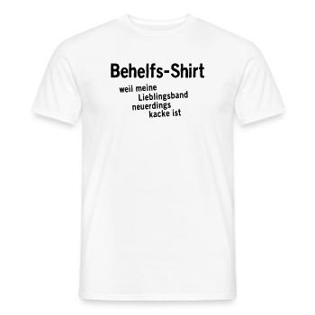 Chemise de fortune - T-shirt homme - blanc - Devant - AI Model Male 178 dark (178cm)