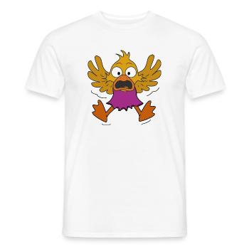 Le Petit Canard remarqua le spectateur - T-shirt homme - blanc - Devant - AI Model Male 178 dark (178cm)