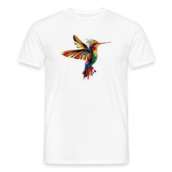 Colibri Colibri Colibri Oiseau Colibris Colibri mignon - T-shirt homme - blanc - Devant - AI Model Male 178 dark (178cm)