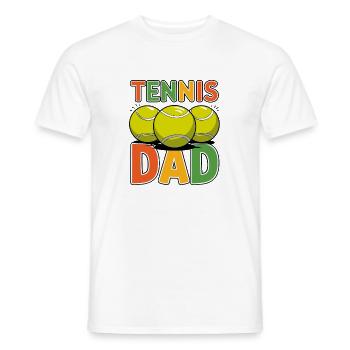 Tennis père drôle balles de tennis conception pour - T-shirt homme - blanc - Devant - AI Model Male 178 dark (178cm)