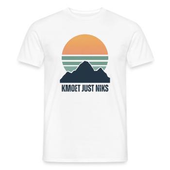 Kmoet just nothing, Dialecte anversois Chemises - T-shirt homme - blanc - Devant - AI Model Male 178 dark (178cm)