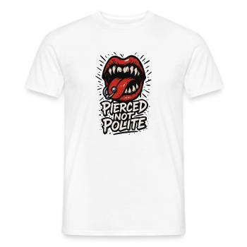 Piercing Addict Body Mod Enthusiast - T-shirt homme - blanc - Devant - AI Model Male 178 dark (178cm)