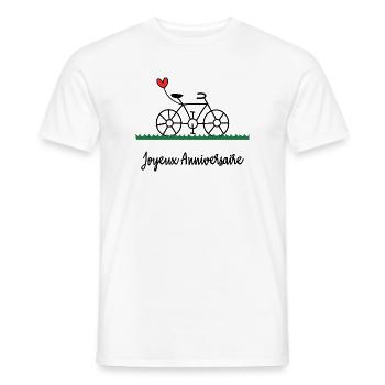 ALLES GUTE ZUM GEBURTSTAG. ALLES GUTE ZUM GEBURTSTAG. JAHRESTAG. - Männer T-Shirt - Weiß - Vorne - AI Model Male 178 dark (178cm)