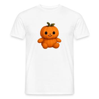 Niedlicher Kürbis-Teddybär freundlichem Gesicht - Männer T-Shirt - Weiß - Vorne - AI Model Male 178 dark (178cm)