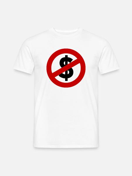 Allmächtiger Dollar – Macht, Geld & Gesellschaft - Männer T-Shirt - Weiß