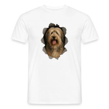 Catalan Sheepdog - Men's T-Shirt - white - Front - AI Model Male 178 dark (178cm)