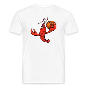 Süßer Hummer Schalentier Basketballspieler Cartoon - Männer T-Shirt - Weiß - Vorne - AI Model Male 178 dark (178cm)