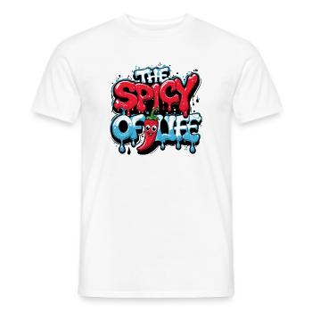 LE PIQUANT DE LA VIE - T-shirt homme - blanc - Devant - AI Model Male 178 dark (178cm)