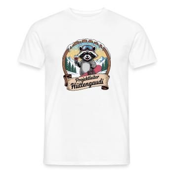 Soirée d’équipe Vacances de ski Ski & Snowboarder Après-ski - T-shirt homme - blanc - Devant - AI Model Male 178 dark (178cm)