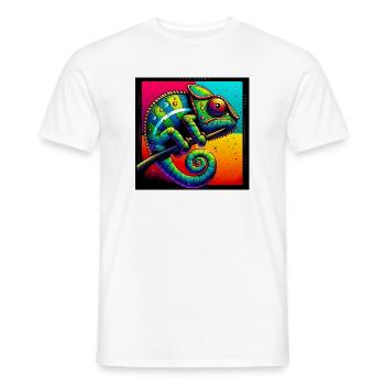caméléon - T-shirt homme - blanc - Devant - AI Model Male 178 dark (178cm)