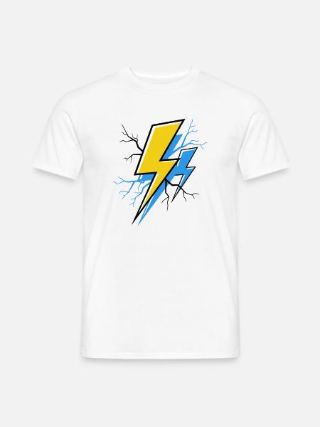 Blue Yellow Ray - Men's T-Shirt - white