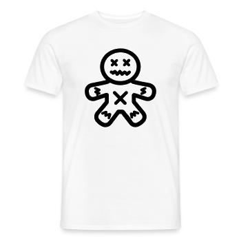 Poupée Vaudou - T-shirt homme - blanc - Devant - AI Model Male 178 dark (178cm)