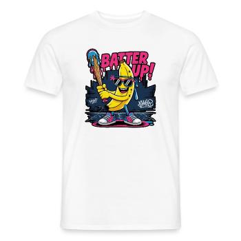 Cool Banana Baseball Neon Style - Männer T-Shirt - Weiß - Vorne - AI Model Male 178 dark (178cm)