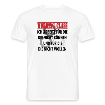 Arbeiterklasse Zahnräder - Männer T-Shirt - Weiß - Vorne - AI Model Male 178 dark (178cm)