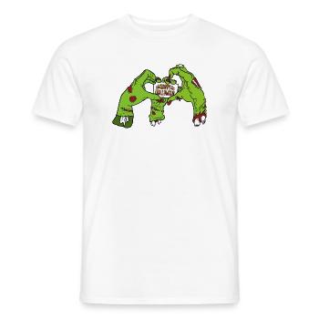 HAPPY_HALLOWEEN - Männer T-Shirt - Weiß - Vorne - AI Model Male 178 dark (178cm)