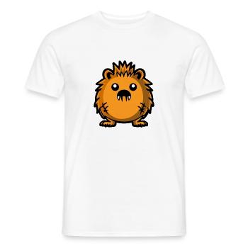 Hedgehog Halloween Comic Funny - Men's T-Shirt - white - Front - AI Model Male 178 dark (178cm)