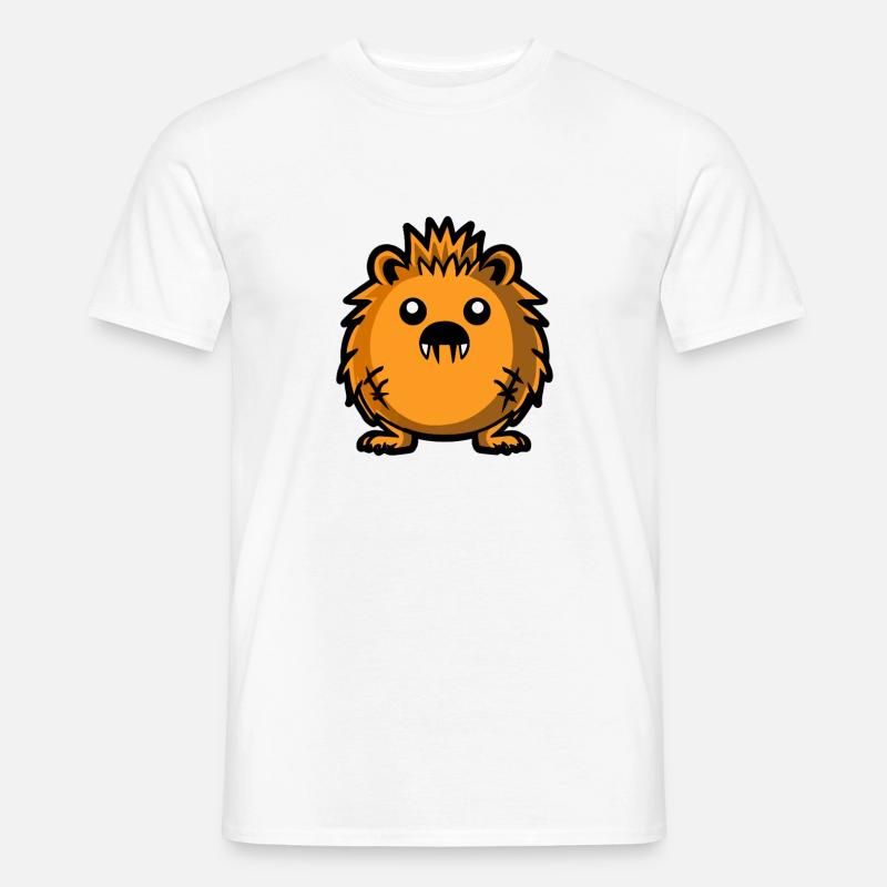 Igel Halloween Comic Lustig - Männer T-Shirt - Weiß