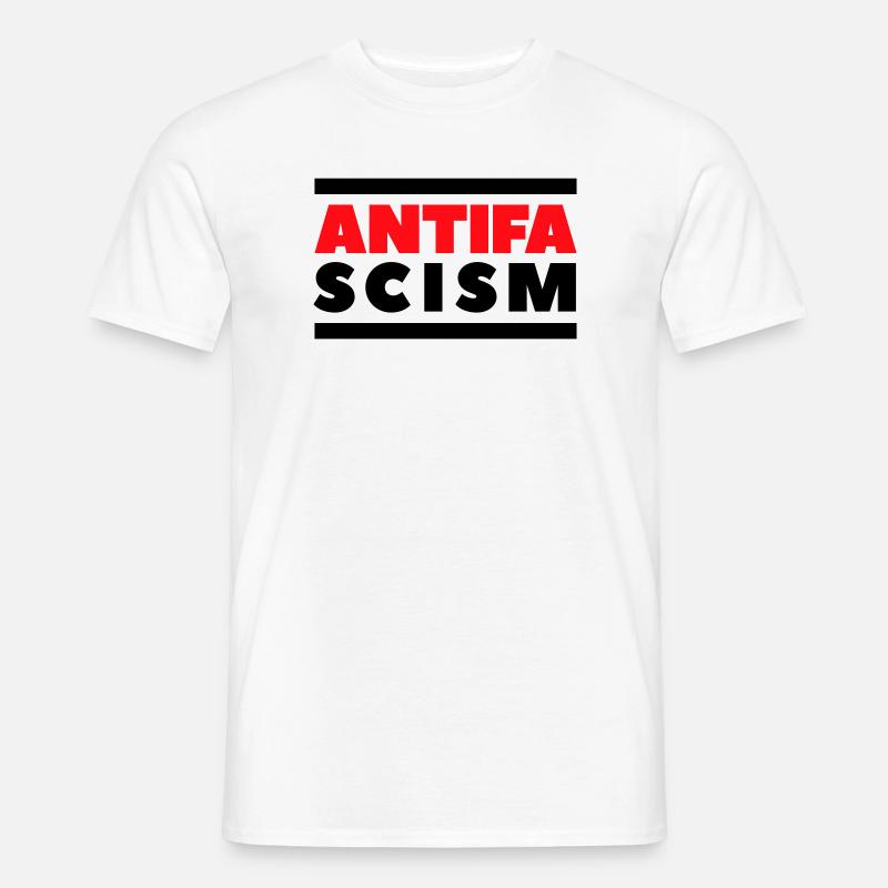 ANTIFA - Antifascismo - T-shirt uomo - bianco