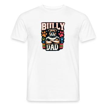 Dad Bold Bulldog Graphic - Men's T-Shirt - white - Front - AI Model Male 178 dark (178cm)