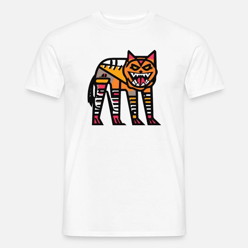 Wolf Halloween Comic Funny - Men's T-shirt - white