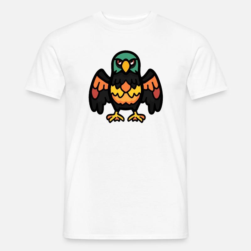 Adler Halloween Comic Lustig - Männer T-Shirt - Weiß