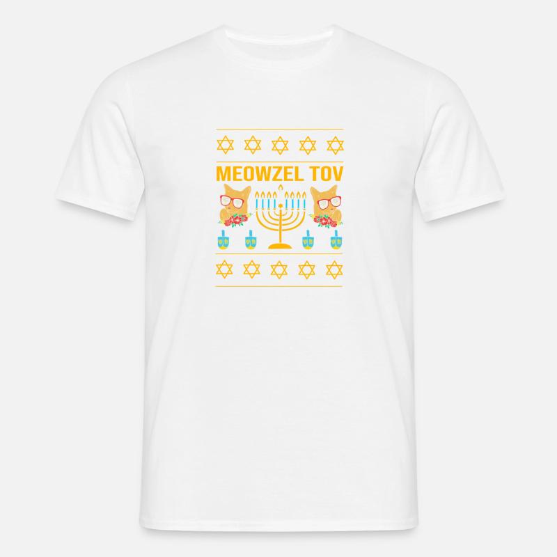 Hanoukka Hanoukka Hanoukka - T-shirt Homme - blanc